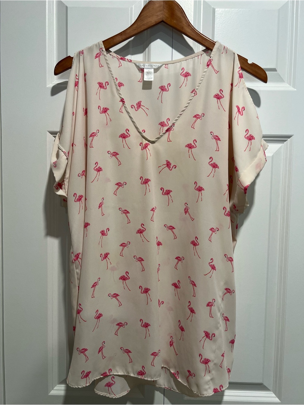 London Fog Pink Flamingo Print